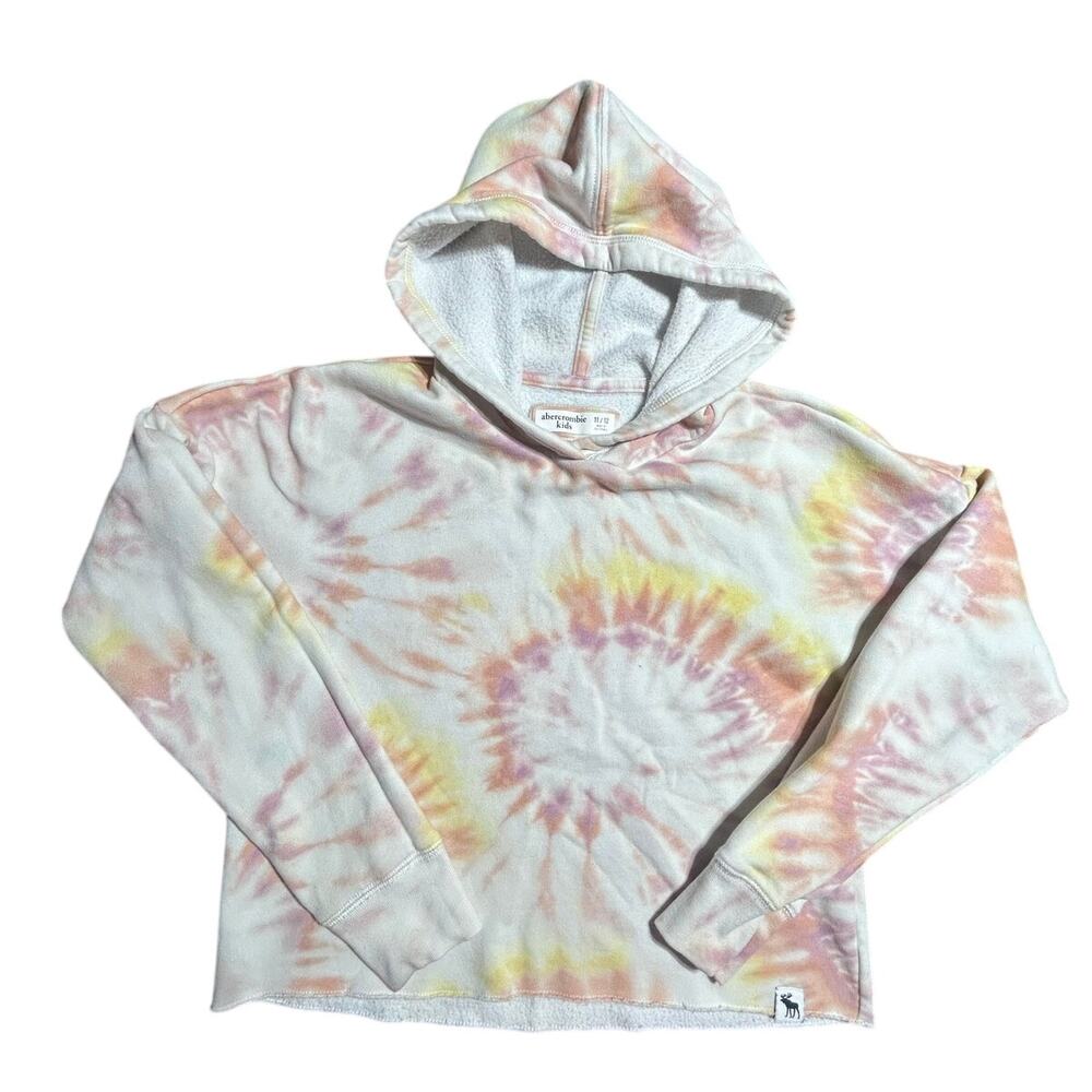 Abercrombie Kids tie dye pullover hoodie size girls sz 11/12